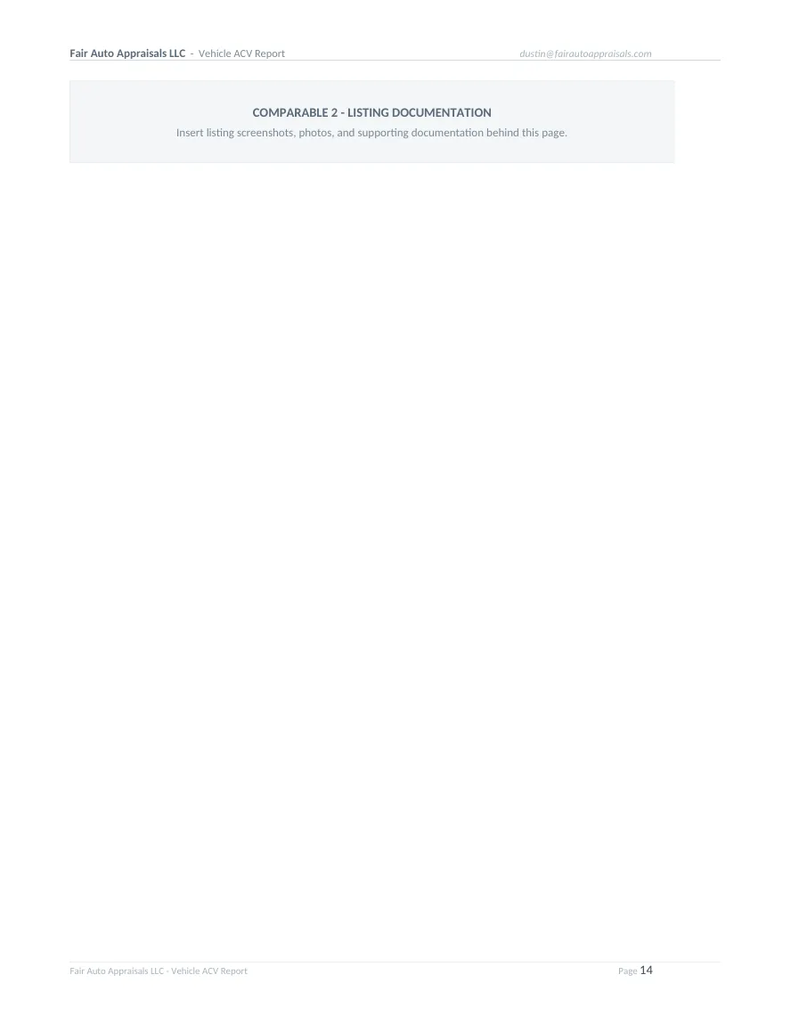 Fair Auto Appraisals supporting report, page 16 of 64