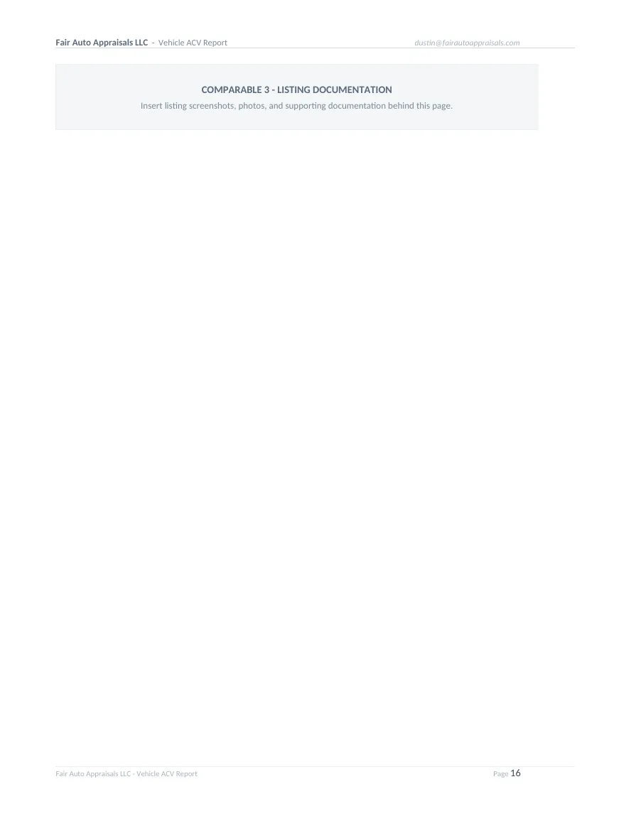 Fair Auto Appraisals supporting report, page 21 of 64