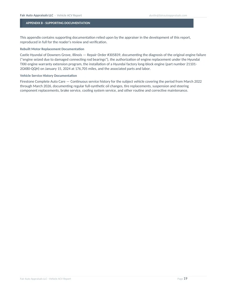 Fair Auto Appraisals supporting report, page 30 of 64